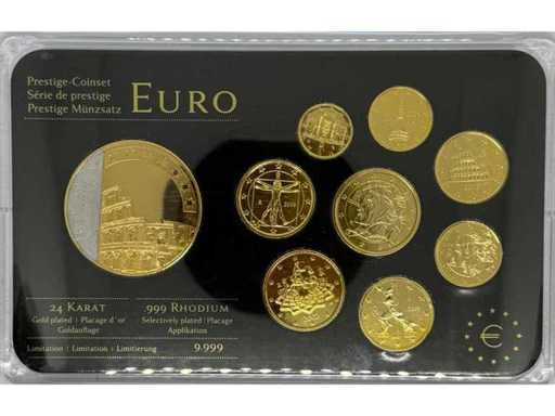 Cyprus Euro Prestige Coin Set – 24k verguld / .999 rhodium geplateerd – Limited Edition 9.999