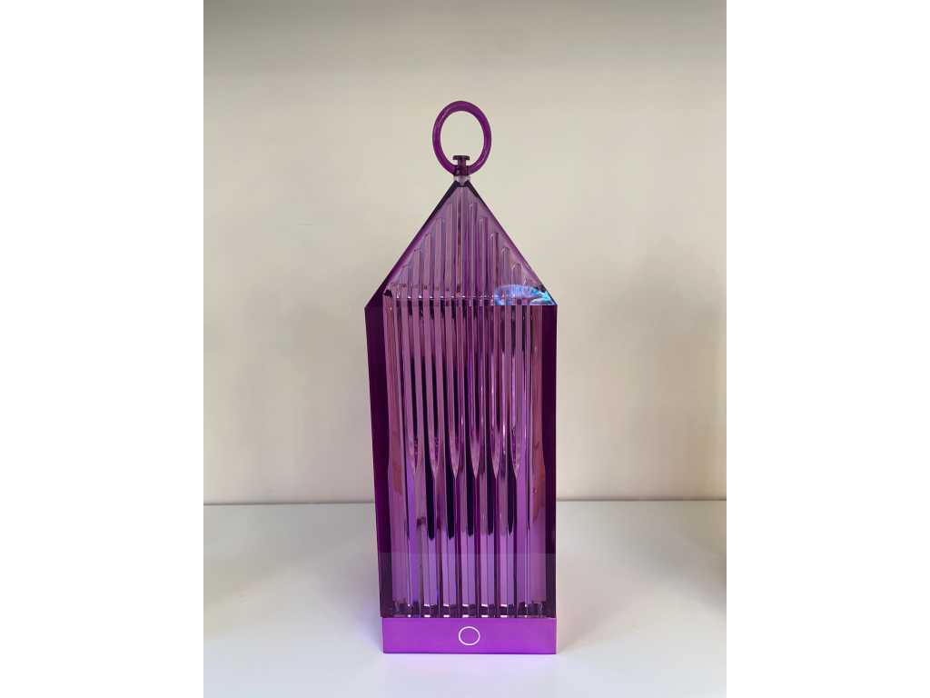 2x Table lamp angular - Purple 