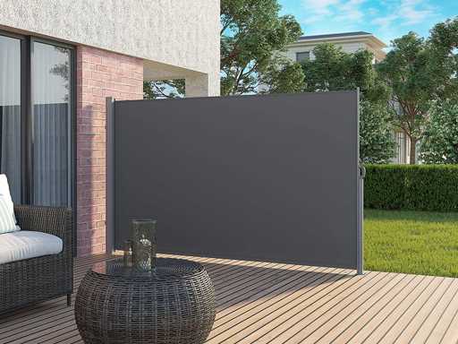 180 x 300 cm (H x W), zijluifel voor balkon en terras