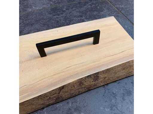 (95x) Möbelhenkel – schwarz – 112x35 mm