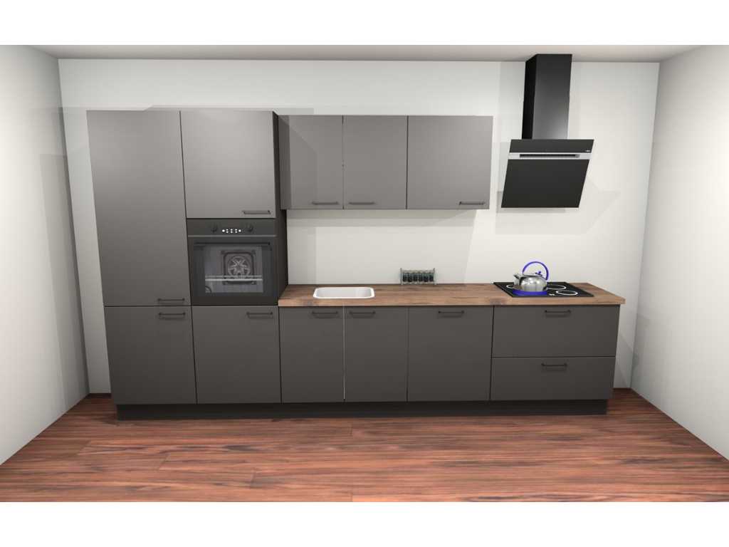 Häcker Concept130 - TopSoft graphite - Kitchen layout