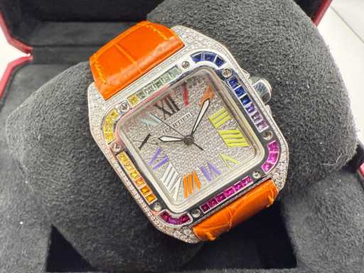 Cartier Santos 100 Medium | ICED Out Naturel Diamonds | 2025 