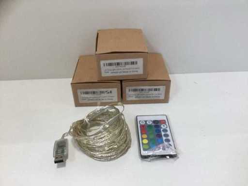 LED light - 10m - 16 Colors - USB (3x)