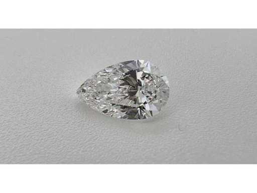 Diamant de vraie poire naturelle avec certificat GIA - 0,52 carat