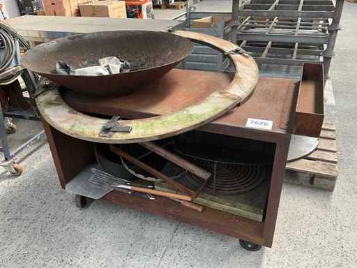 OFYR Mobile Corten Steel BBQ