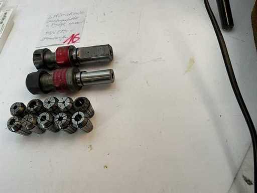 Emuge Softsyncro Collet Chuck ER20 incluant Collets (10x)