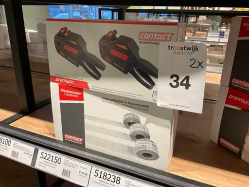 Contact 9.16 Cle?te de codare/dat? cu etichete (2x)