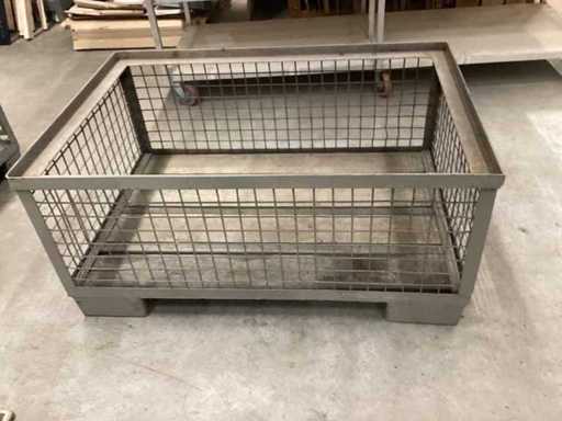 Scatola a reticolo per pallet 1200x800mm mezza altezza