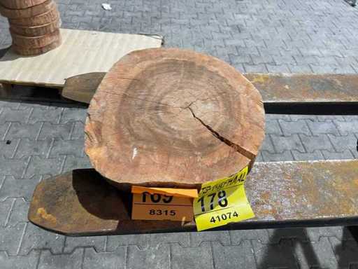 Tarcza z palisandru, grubość 60 mm, Ø 400 mm