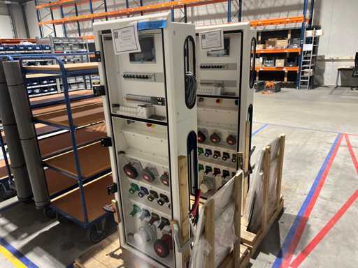 Caja de distribución industrial trifásica de 380 V / caja de distribución CEE – completamente ensamblada"