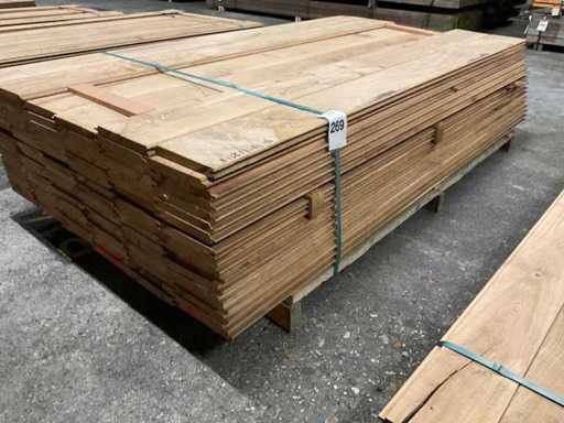 Eiken dakbeschot 20x160 mm (100x)