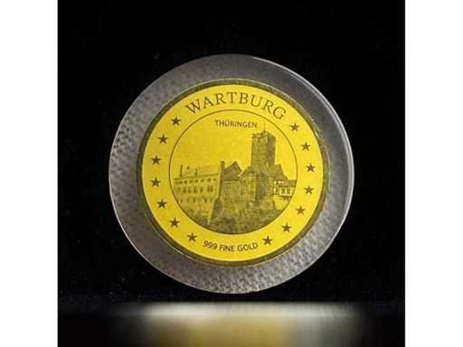 1/500 Unze Goldmünze Wartburg Thüringen Feingold 999 Goldmünze Gratis EU Versand