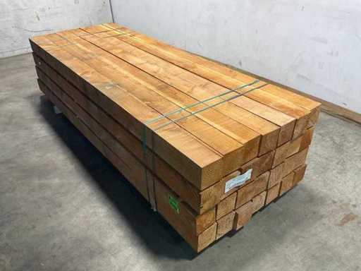 Douglas scié au poteau - 300x15x15 cm (14x)