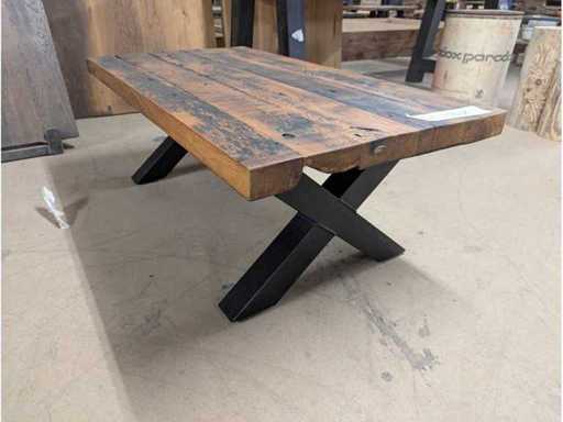 Coffee table rustic oak 120 x 60 x 45cm
