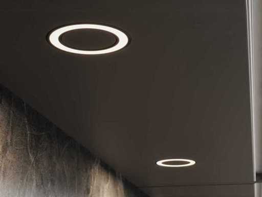 Domus Line Holl BH Underlighting negru încastrat spot mat (3x)