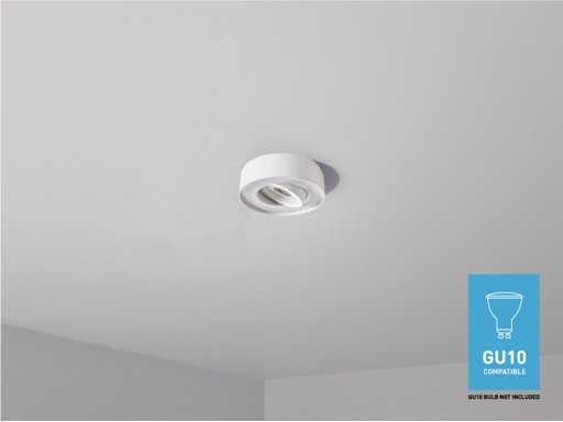 GU10 Recessed fixture tiltable with lamp holder(20x)