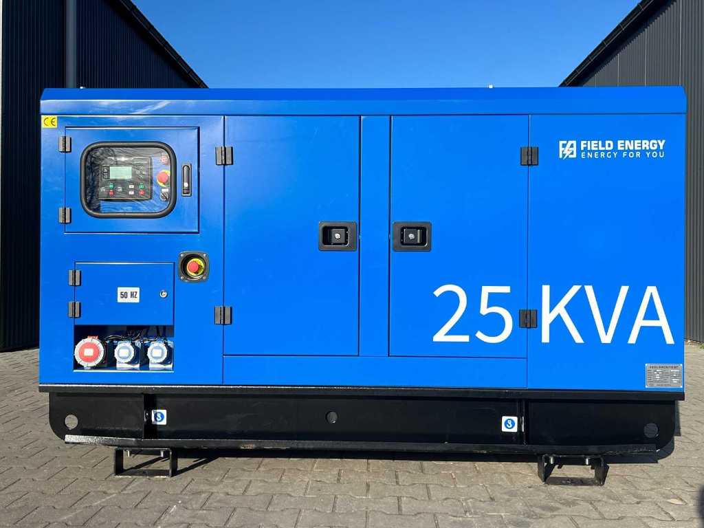 Field Noodstroom aggregaat / generator diesel 25 KVA