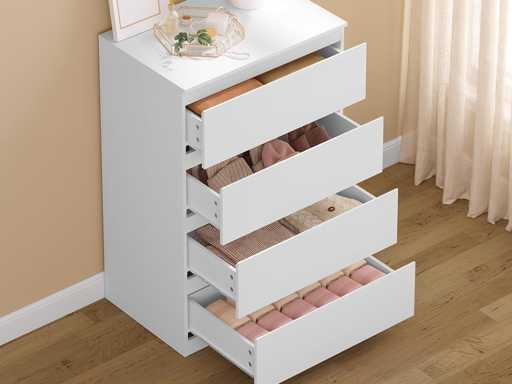 Kamer met 4 lades, ladekast, opbergkast