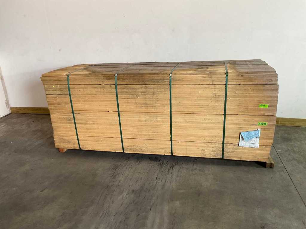 Vuren plank 270x10x2.5 cm (70x)