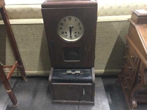 Antique time clock