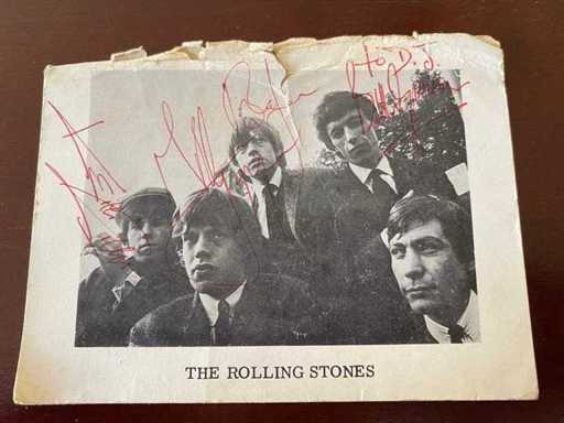 The Rolling Stones – vintage autographed promotional photo 60s