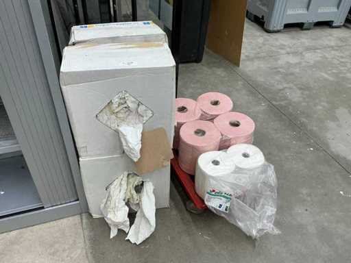 Lote de paños de limpieza en 4 cajas