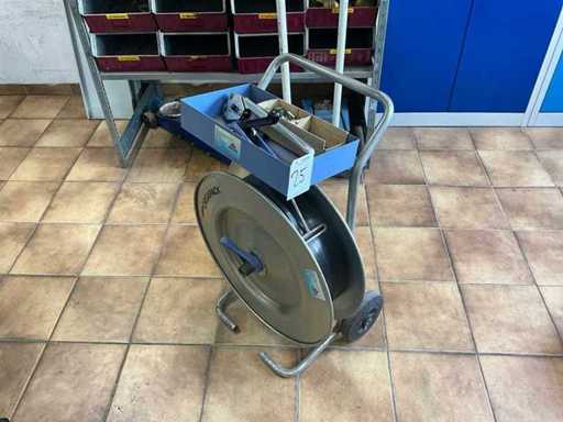 Wózek Orgapack roll-off z narzędziem do mocowania