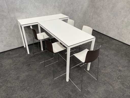 Arper Catifa/ TwinForm - 5p kantine opstelling