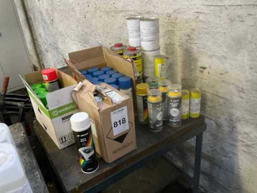 Bombes de peinture et résine époxy