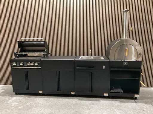 Modułowy grill z kuchnią zewnętrzną SolCocina 4 części / Buitenkeuken