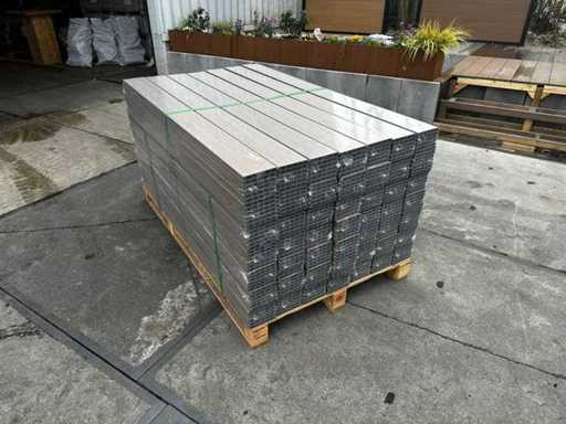 294x Composiet - Teak / Bruin - Schuttingplank 182,5x15,4x2 cm - Houten tuinomheining