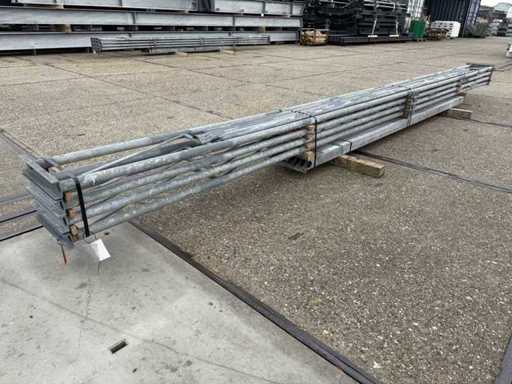 Platdak - Staalconstructie 6.40 x 12.00 meter (77m2)