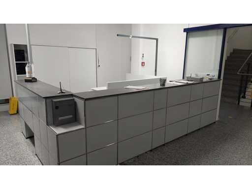 USM Haller - Empfangstheke L-Form