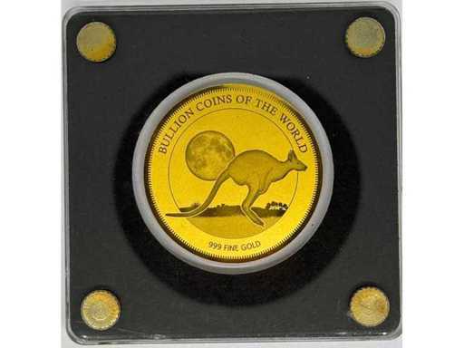 Gold 999 (1/200 oz) – 5000 Francs CFA "Standing Liberty – Bullion Coins of the World" Coin – Republic of Chad – 2020 – 40 mm