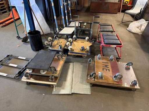 Batch of warehouse carts