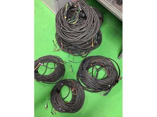Konvolut BNC Multicore Kabel, RGBHV Video Looms, verschiedene Längen, SDI/BNC (100x)