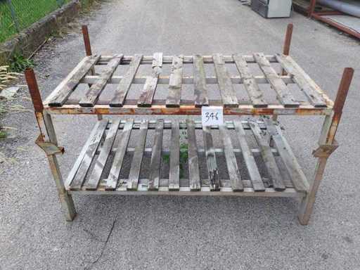 Metalen pallet cm 140x87 (2x)