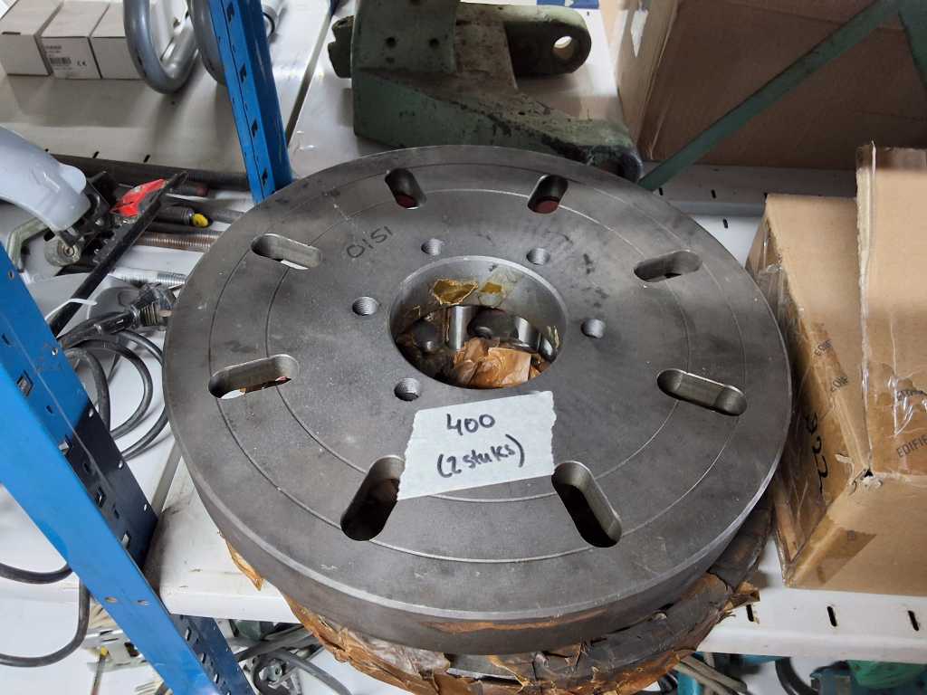 Clamping flange, Camlock D6, round 350 mm, (2x)