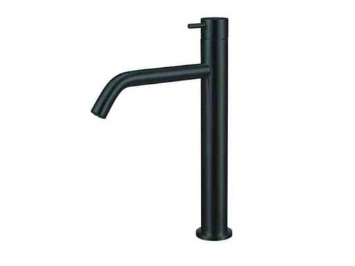 Qisani - Flow - Wastafelkraan verhoogd - Zwart 28 cm