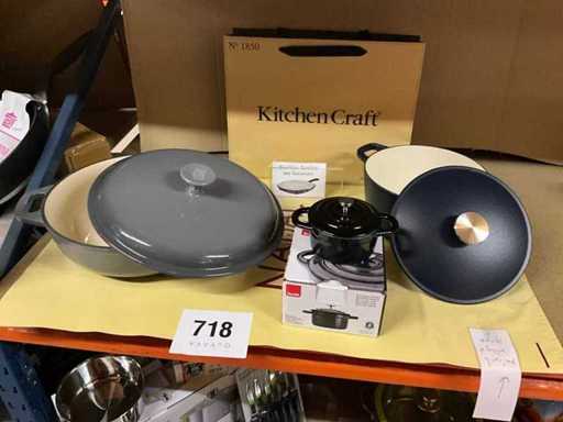 Cast iron pot GSW (3x)