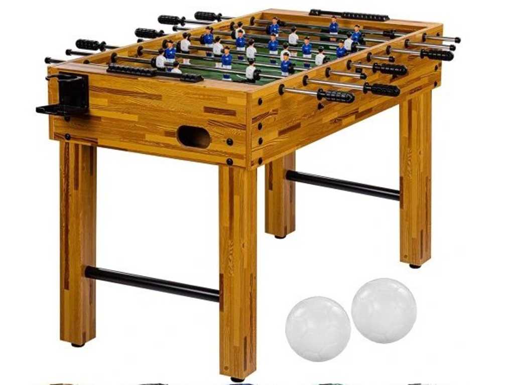 Beech foosball table 121 x 101 x 79 cm