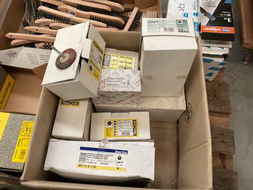 Lote de varios discos de lijado de aleteo