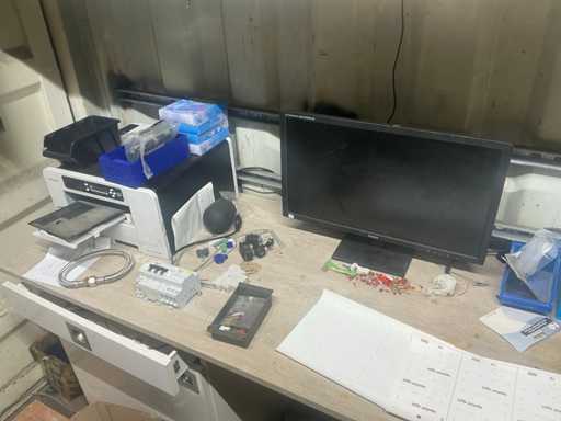 Computer screen and printer