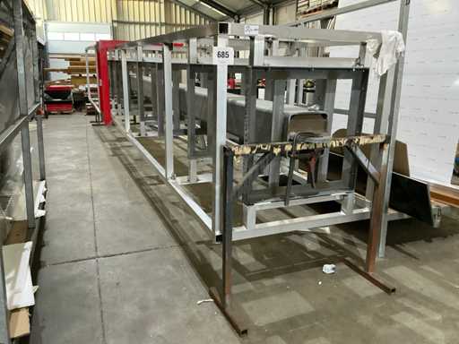 Grote metalen Reclamezuil