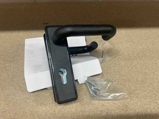 Nemef Plastik schwarze Türbeschläge (25x)