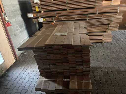 Planches de qualité rurale d’Ipé rabotées 650-1250x120x21 mm (305x)