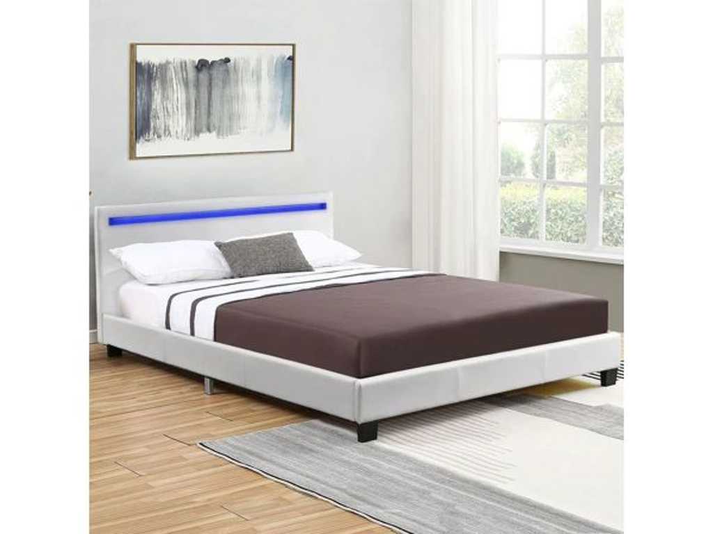 Set of 2 Verona upholstered beds 120 x 200 cm 