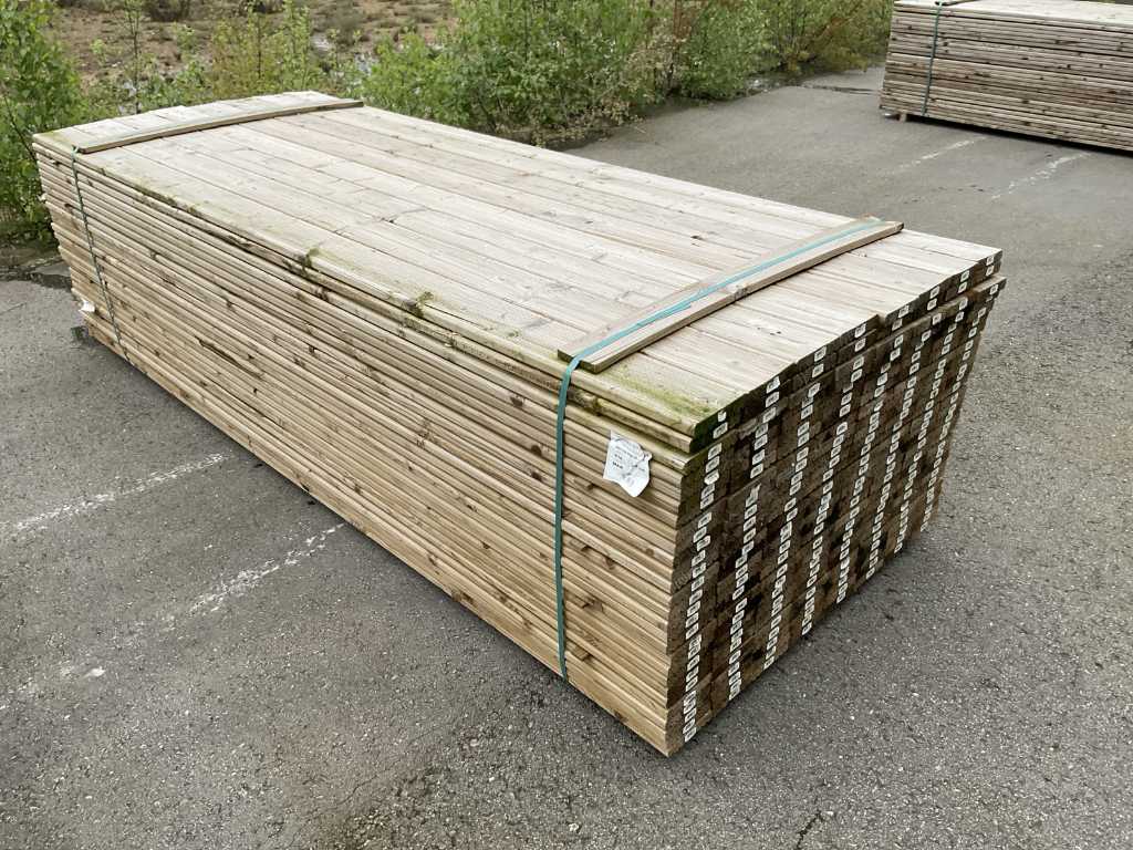 Epicea Terrassendiele imprägniert rutschfest 28x145 mm Länge 3000mm (216x)
