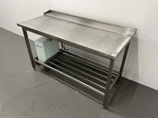 Afvoertafel met waterontharder