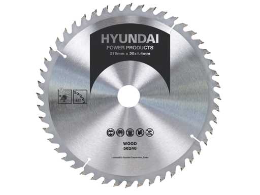 Lame de scie Hyundai 48T/210 mm coupe transversale (46x)